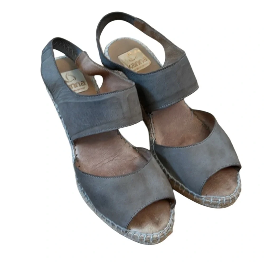 Kanna Espadrille Wedge Sandals size 37